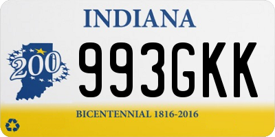 IN license plate 993GKK