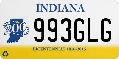 IN license plate 993GLG