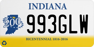 IN license plate 993GLW