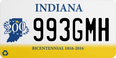 IN license plate 993GMH