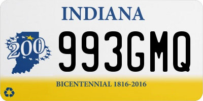 IN license plate 993GMQ