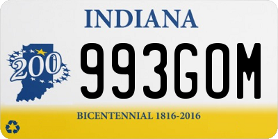 IN license plate 993GOM