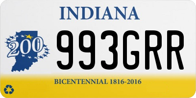 IN license plate 993GRR