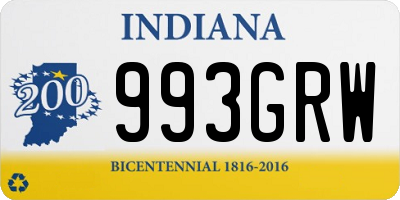 IN license plate 993GRW