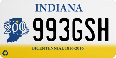 IN license plate 993GSH