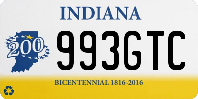 IN license plate 993GTC