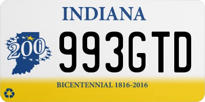 IN license plate 993GTD