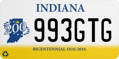 IN license plate 993GTG