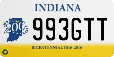 IN license plate 993GTT