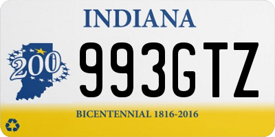 IN license plate 993GTZ