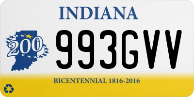 IN license plate 993GVV