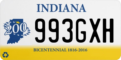 IN license plate 993GXH