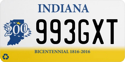 IN license plate 993GXT