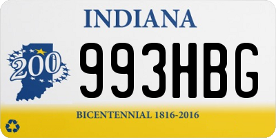 IN license plate 993HBG