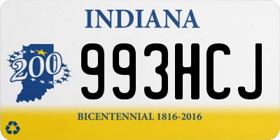 IN license plate 993HCJ