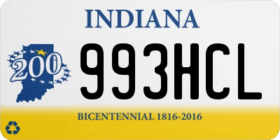 IN license plate 993HCL