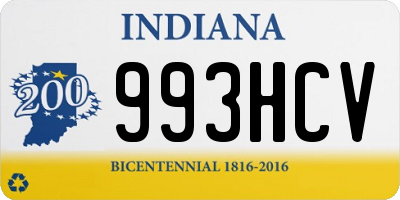 IN license plate 993HCV