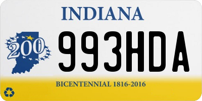 IN license plate 993HDA