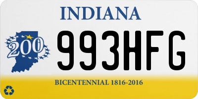 IN license plate 993HFG