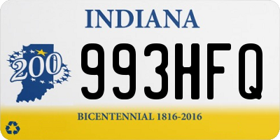 IN license plate 993HFQ