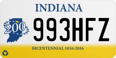 IN license plate 993HFZ