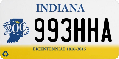 IN license plate 993HHA