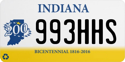 IN license plate 993HHS