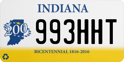 IN license plate 993HHT