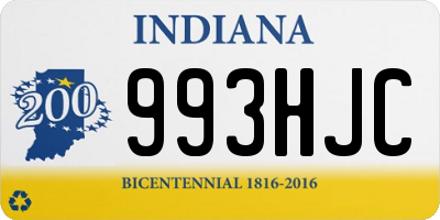 IN license plate 993HJC