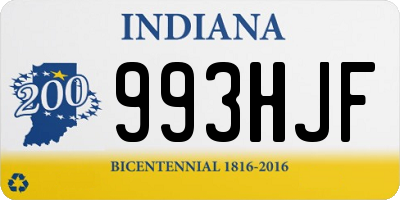 IN license plate 993HJF