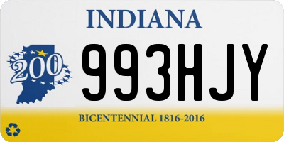 IN license plate 993HJY