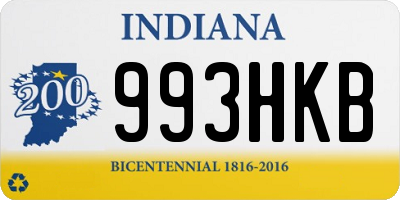 IN license plate 993HKB