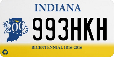 IN license plate 993HKH