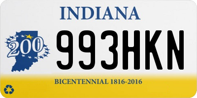 IN license plate 993HKN