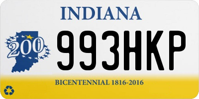 IN license plate 993HKP