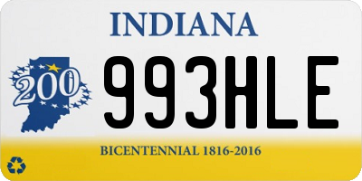 IN license plate 993HLE