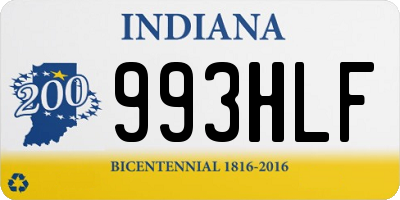 IN license plate 993HLF