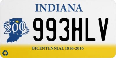 IN license plate 993HLV