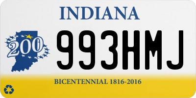 IN license plate 993HMJ