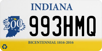 IN license plate 993HMQ