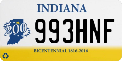 IN license plate 993HNF