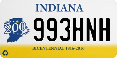 IN license plate 993HNH