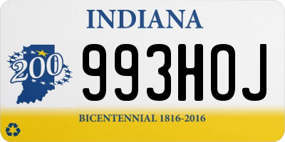 IN license plate 993HOJ