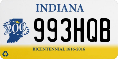 IN license plate 993HQB