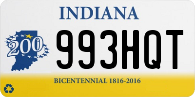 IN license plate 993HQT