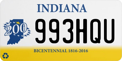 IN license plate 993HQU