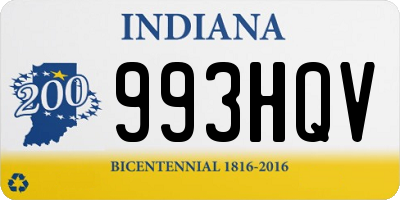 IN license plate 993HQV