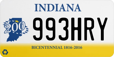 IN license plate 993HRY