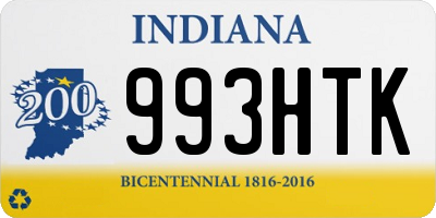 IN license plate 993HTK