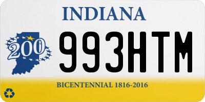 IN license plate 993HTM